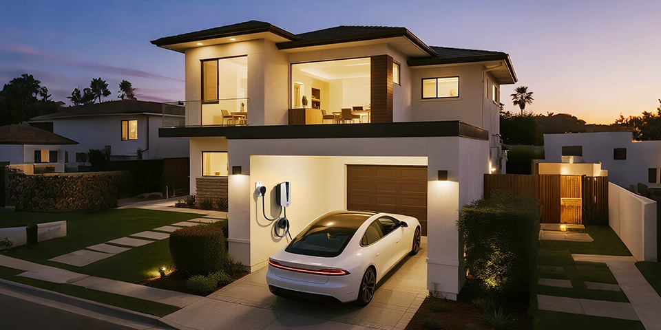 The Indoor Garage in villa​