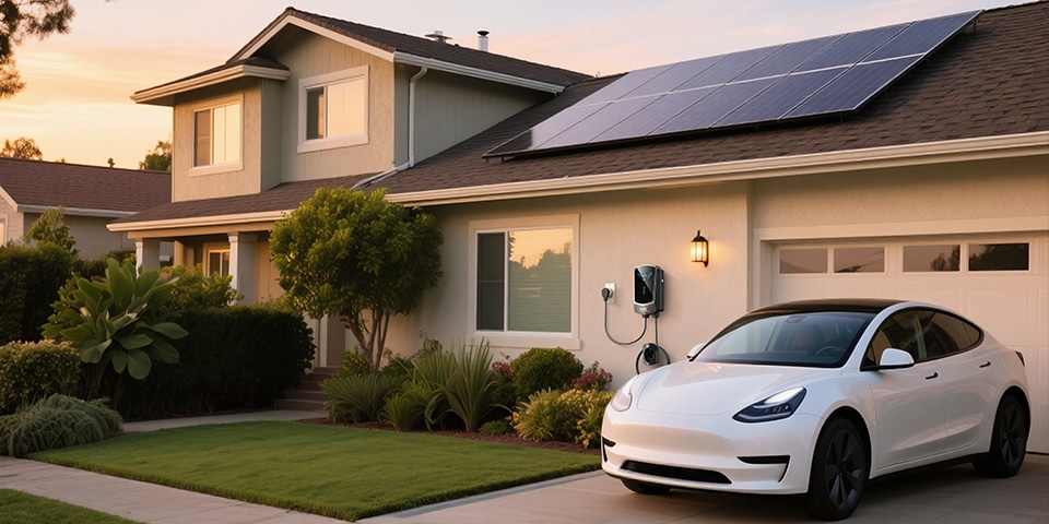 Light storage and charging scenes for self builthouses/villas.​