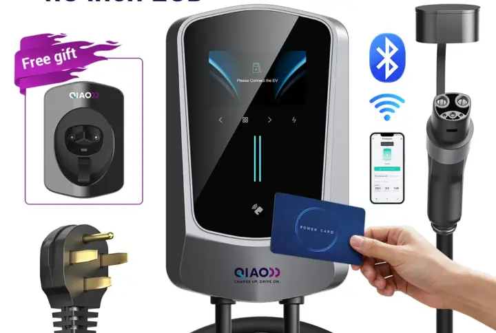 7KW -14-50P -RFID Card + WIFI + Bluetooth + 4.3 inch LCD + APP