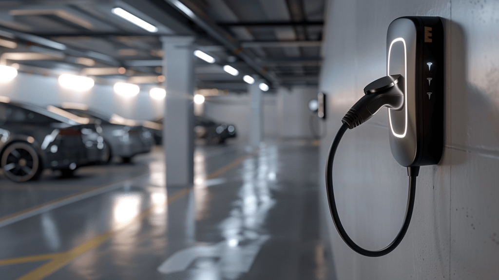 Indoor & Outdoor Tethered EV Chargers for Business