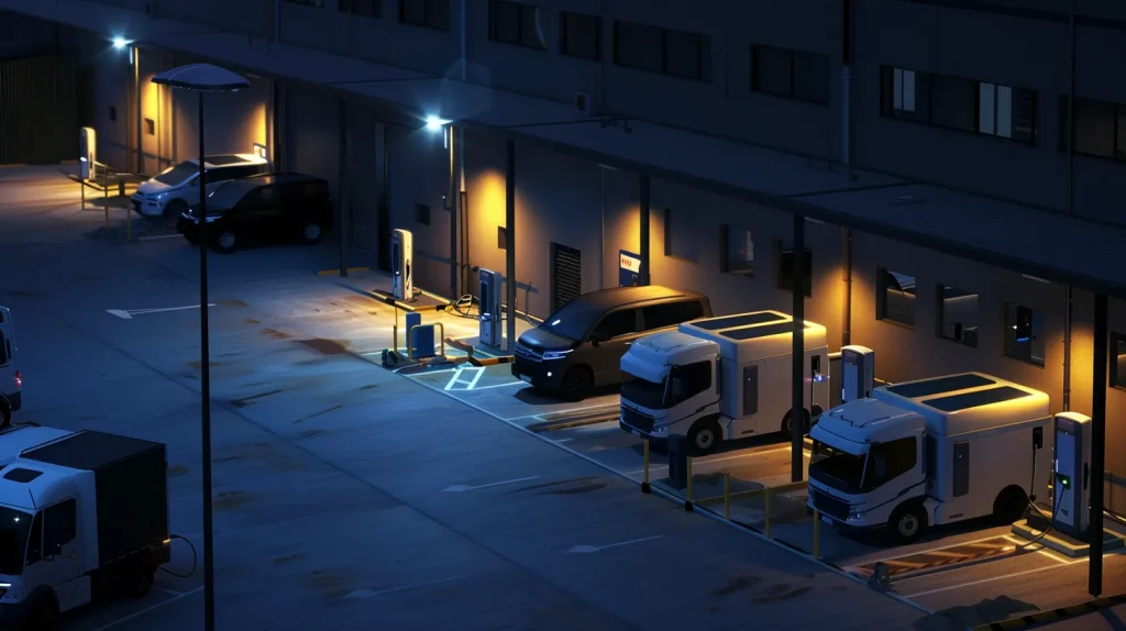 fleet overnight EV charging