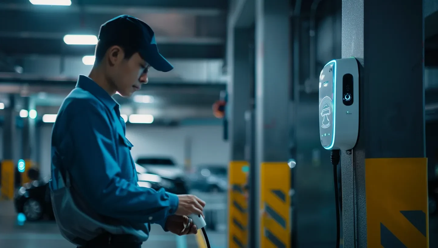 EV charging station maintenance