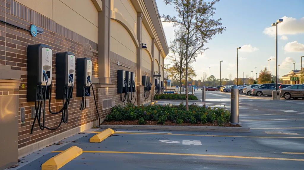 commercial AC EV charger deployment