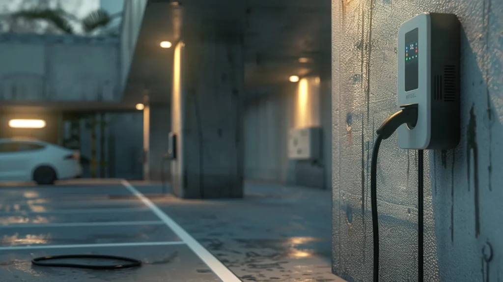 EV charger installation location