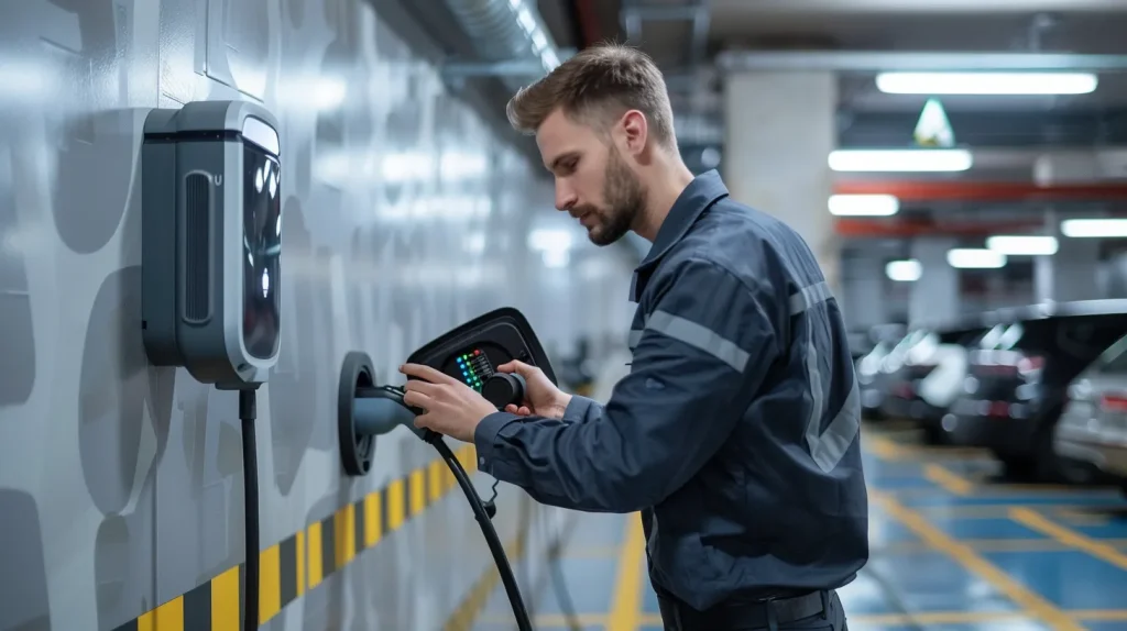 EV charger remote diagnostics