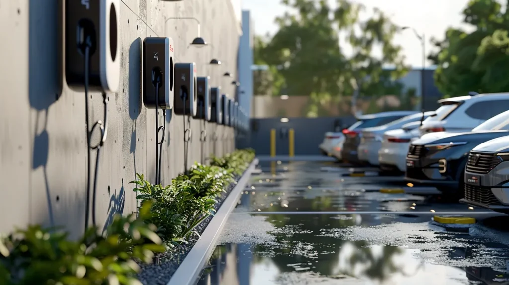 employee EV charging system