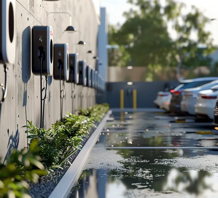 employee EV charging system