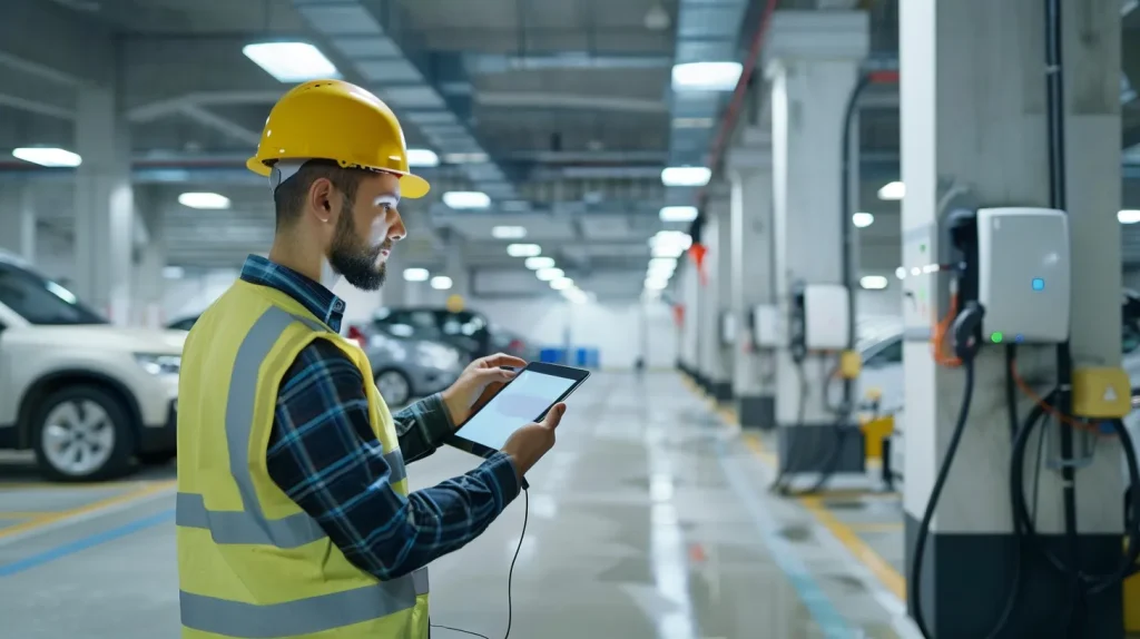 employee EV charging system