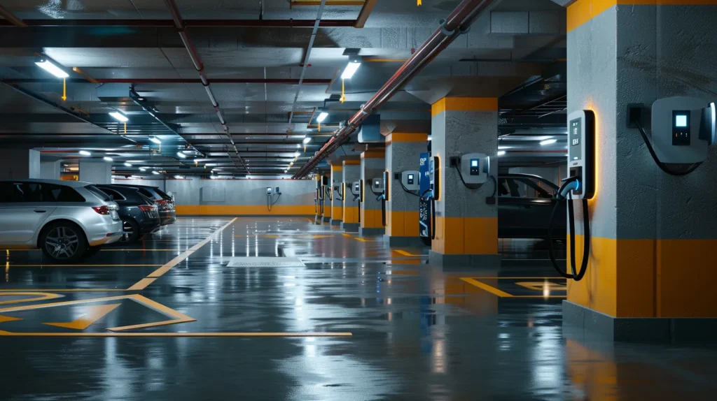 low cost EV charging for parking garages