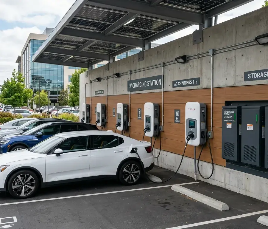 AC EV charging ESS cost