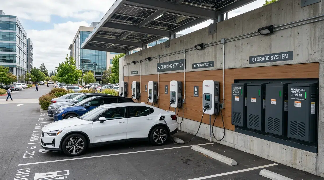 AC EV charging ESS cost