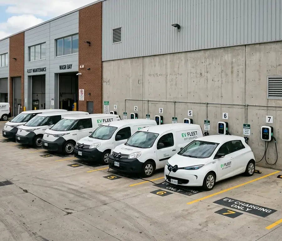 EV fleet charging scheduling system