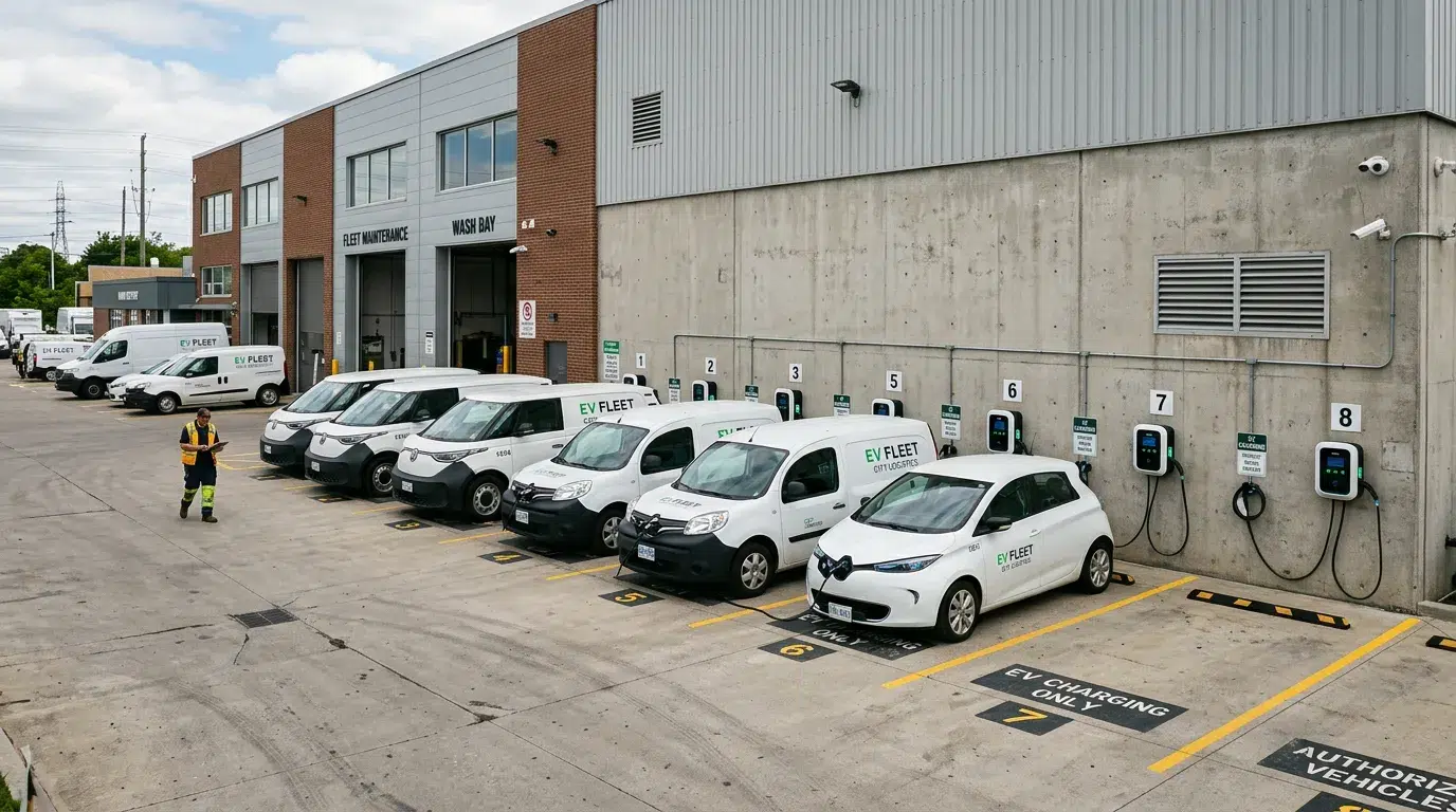 EV fleet charging scheduling system