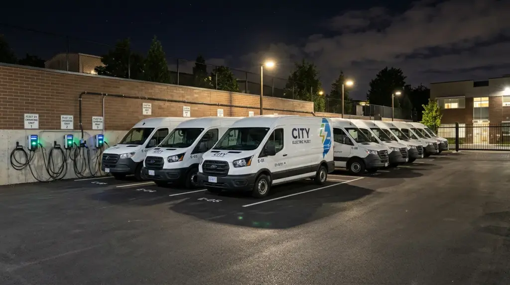 EV fleet charging scheduling system1