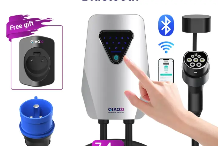 7KW -Blue CEE 32A -Fingerprint&Password +WIFI + Bluetooth+APP
