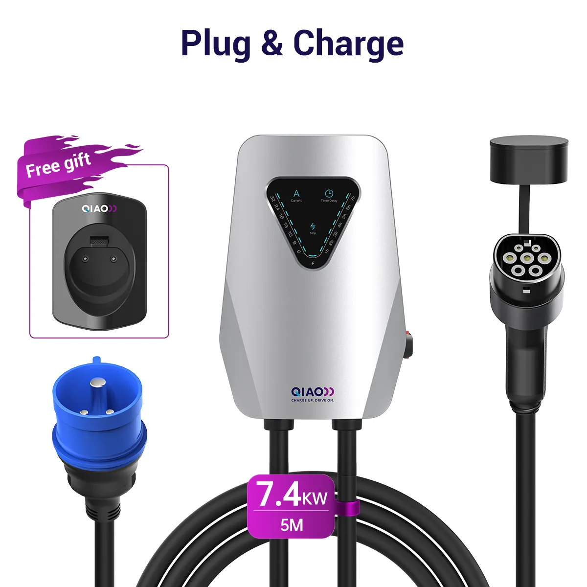 7KW -Blue CEE 32A -Plug & Charge